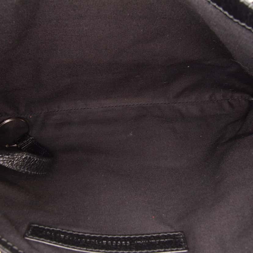Balenciaga Leather Graffiti Clutch Black Leather Good condition - Model View