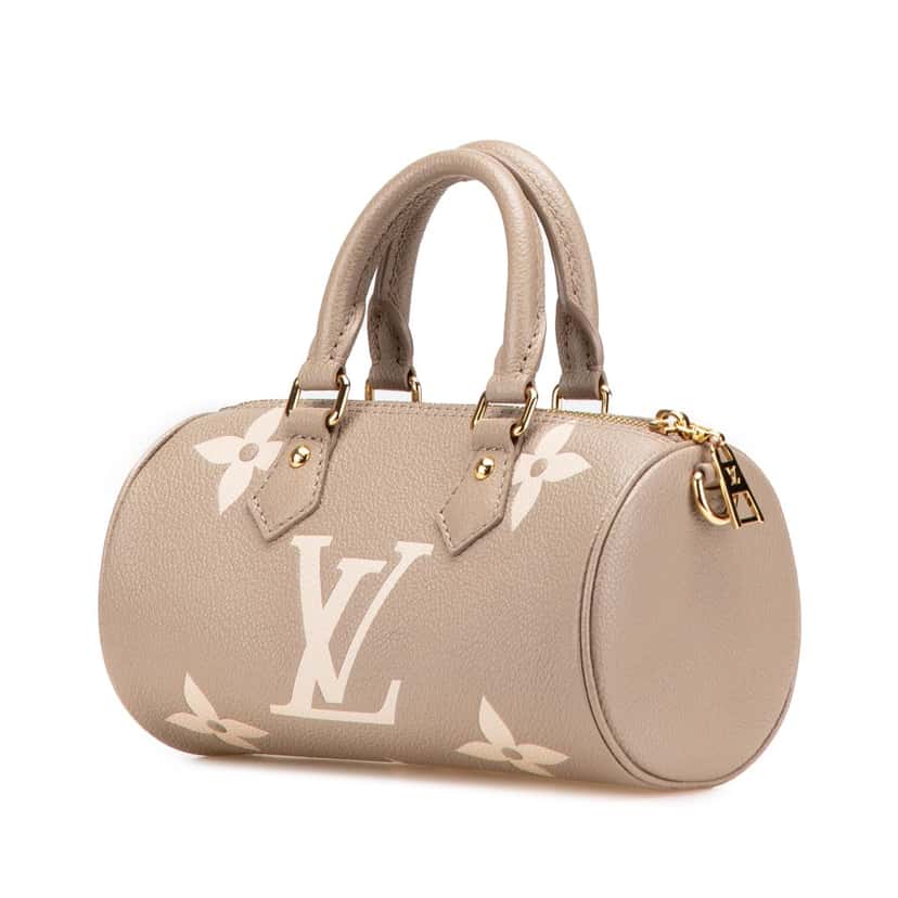 Louis Vuitton Bicolor Monogram Empreinte Giant Papillon BB Brown Leather Good condition - Back View