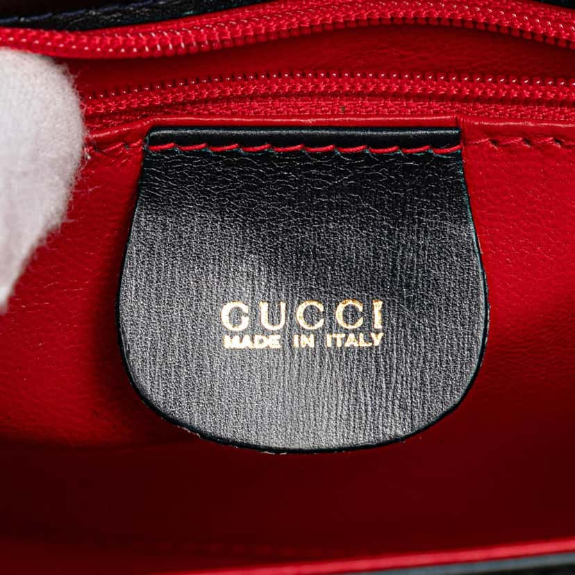 Gucci Leather Horsebit Crossbody Black Leather Good condition - Box View