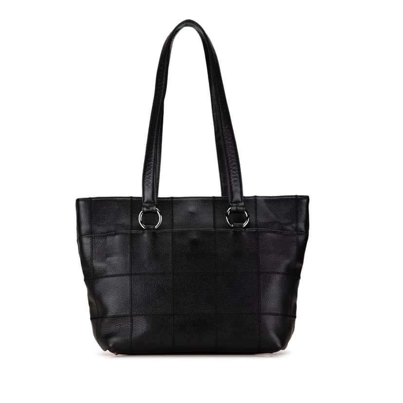 Chanel Caviar Choco Bar Tote Black Leather Good condition - Inside View