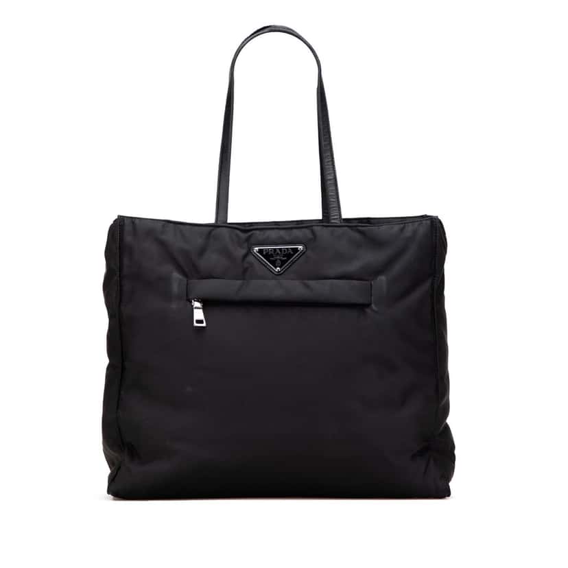 Prada Re Nylon Tote Black Good condition - Front View