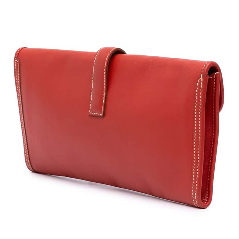 Hermès Swift Jige Elan 29 Red Leather Good condition - Back View