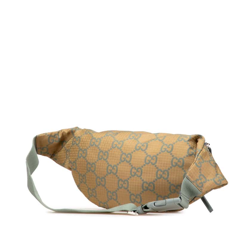 Gucci GG Ripstop Nylon Belt Bag Brown Good condition - Back View
