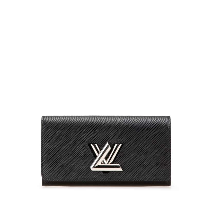Louis Vuitton Epi Twist Wallet Black Leather Good condition - Front View