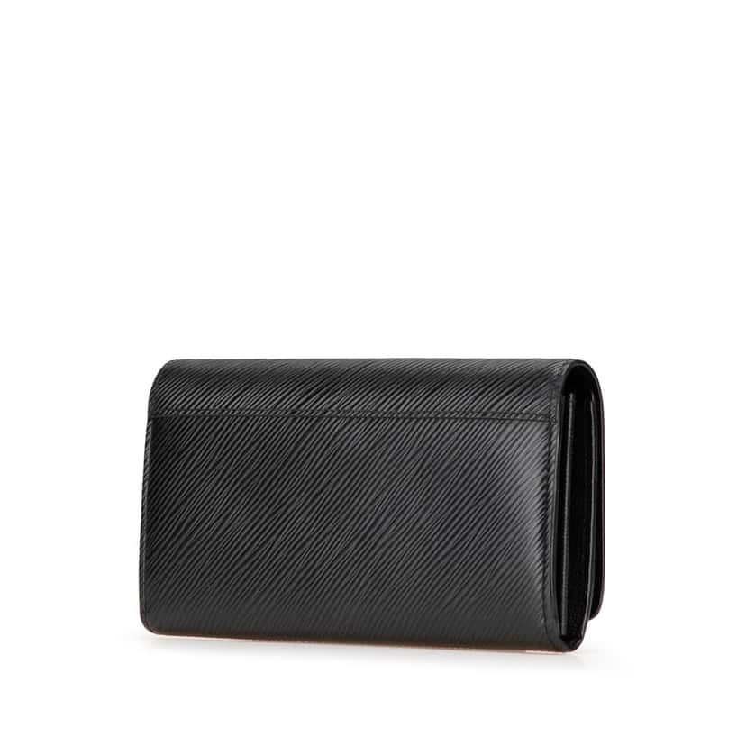 Louis Vuitton Epi Twist Wallet Black Leather Good condition - Back View