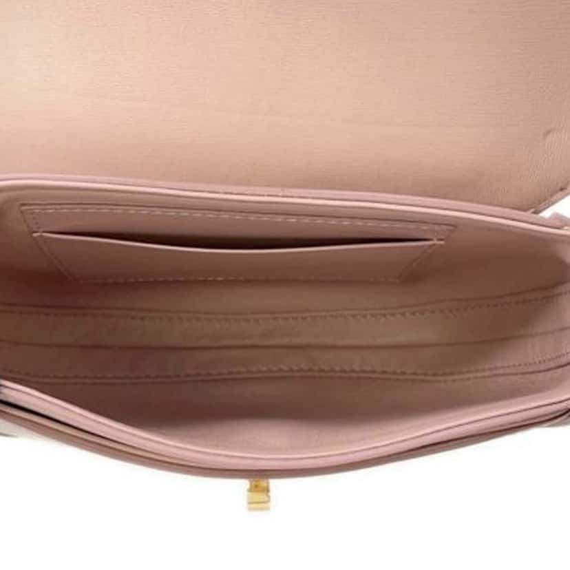 Celine Small Calfskin Besace 16 Crossbody Pink Leather Good condition - Model View