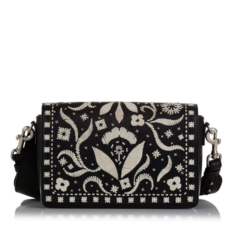 Dior Medium Embroidered Dio(r)evolution Flap Black Leather Good condition - Inside View