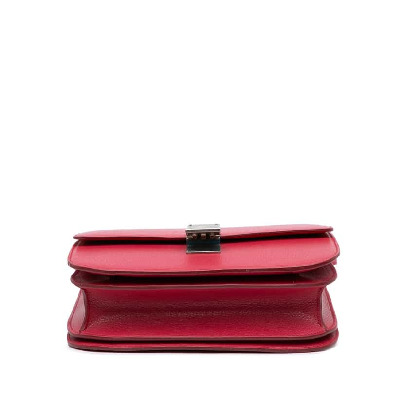 Celine Small Calfskin Classic Box Red Leather Good condition - Inside View