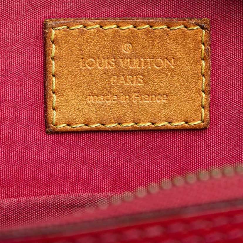 Louis Vuitton Monogram Vernis Alma BB Red Leather Good condition - Box View