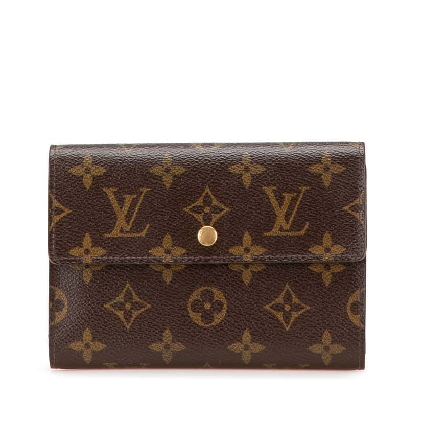 Louis Vuitton Monogram Alexandra Small Wallet Brown Canvas Good condition - Front View