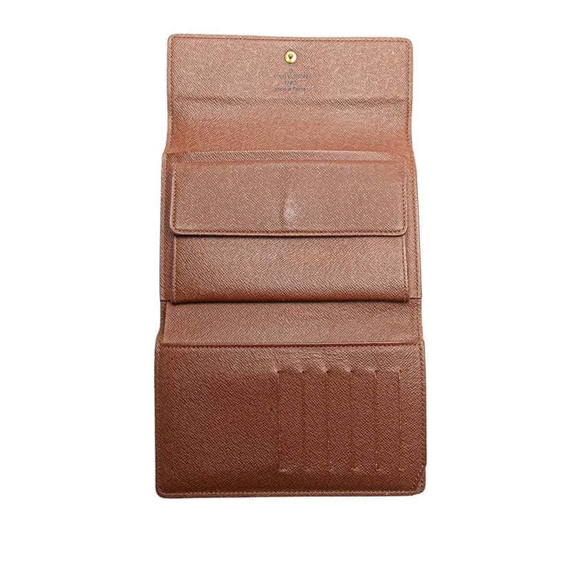 Louis Vuitton Monogram Alexandra Small Wallet Brown Canvas Good condition - Model View