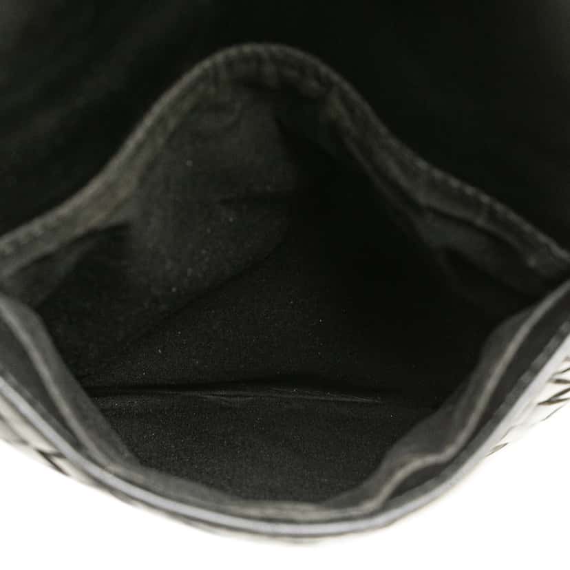 Bottega Veneta Nappa Intrecciato Front Pocket Crossbody Black Leather Good condition - Box View