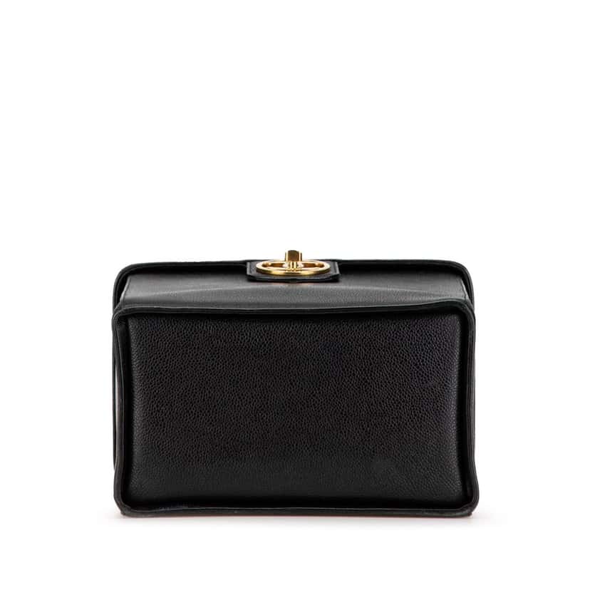 Chanel CC Caviar Vanity Case Black Leather Good condition - Inside View