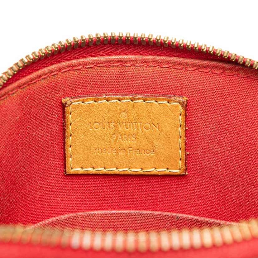 Louis Vuitton Monogram Vernis Alma BB Red Leather Good condition - Box View