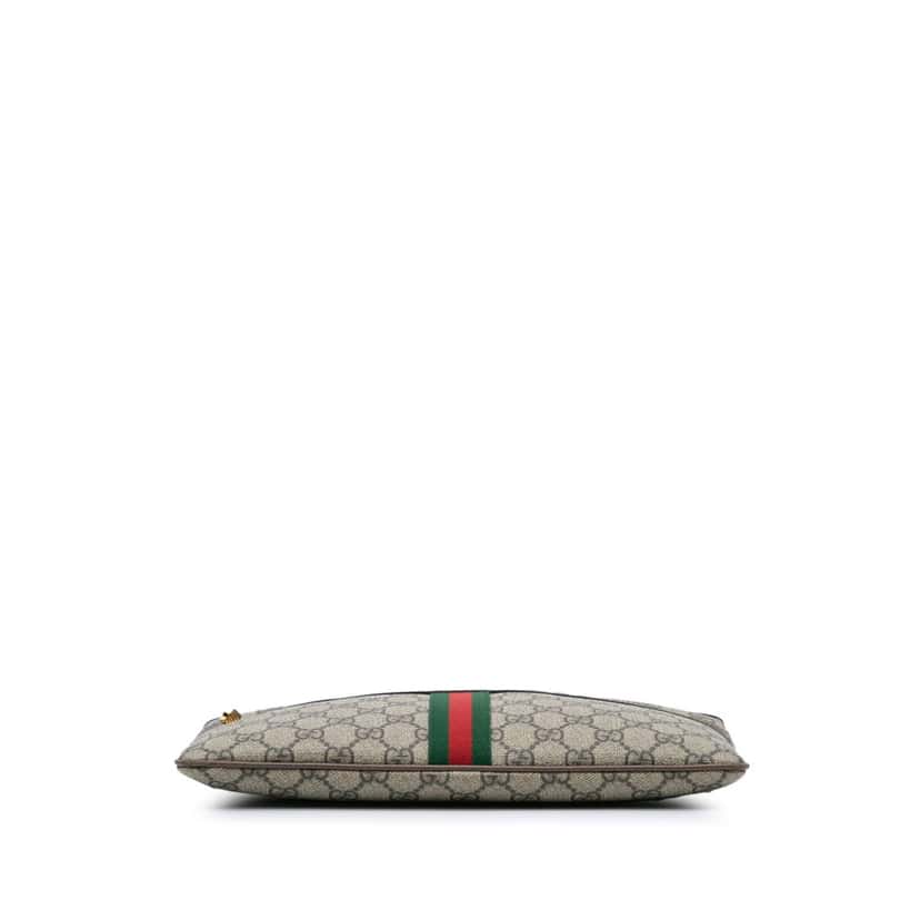 Gucci Large GG Supreme Ophidia Web Clutch Brown Canvas Good condition - Inside View
