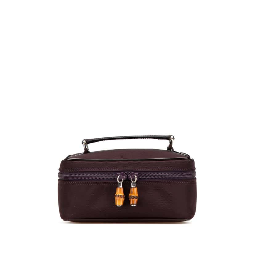 Gucci Nylon Vanity Bag Purple Good condition - Front View