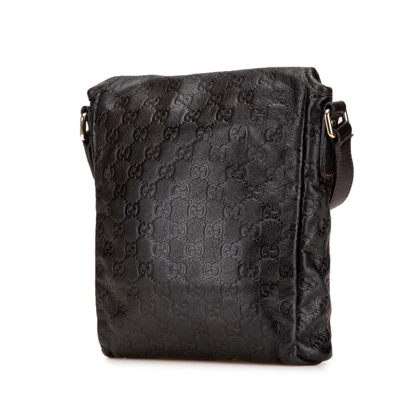 Gucci Guccissima Crossbody Brown Leather Good condition - Back View