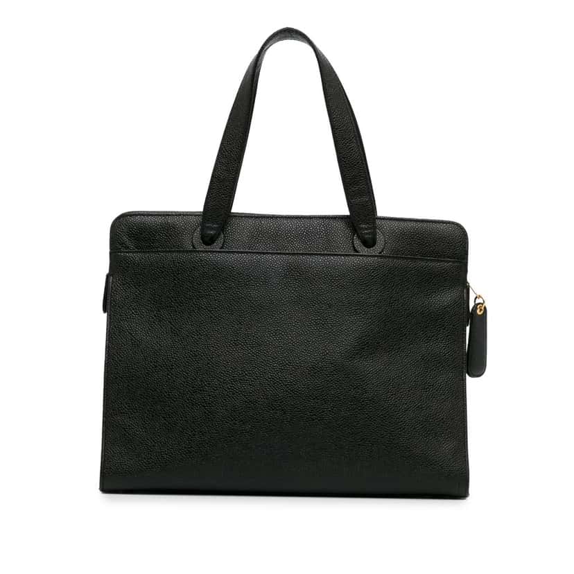 Chanel CC Caviar Leather Tote Black Leather Good condition - Inside View