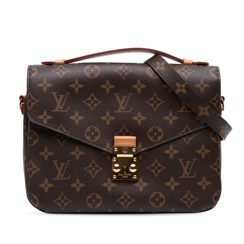 Louis Vuitton Monogram Pochette Metis Brown Canvas Good condition - Front View
