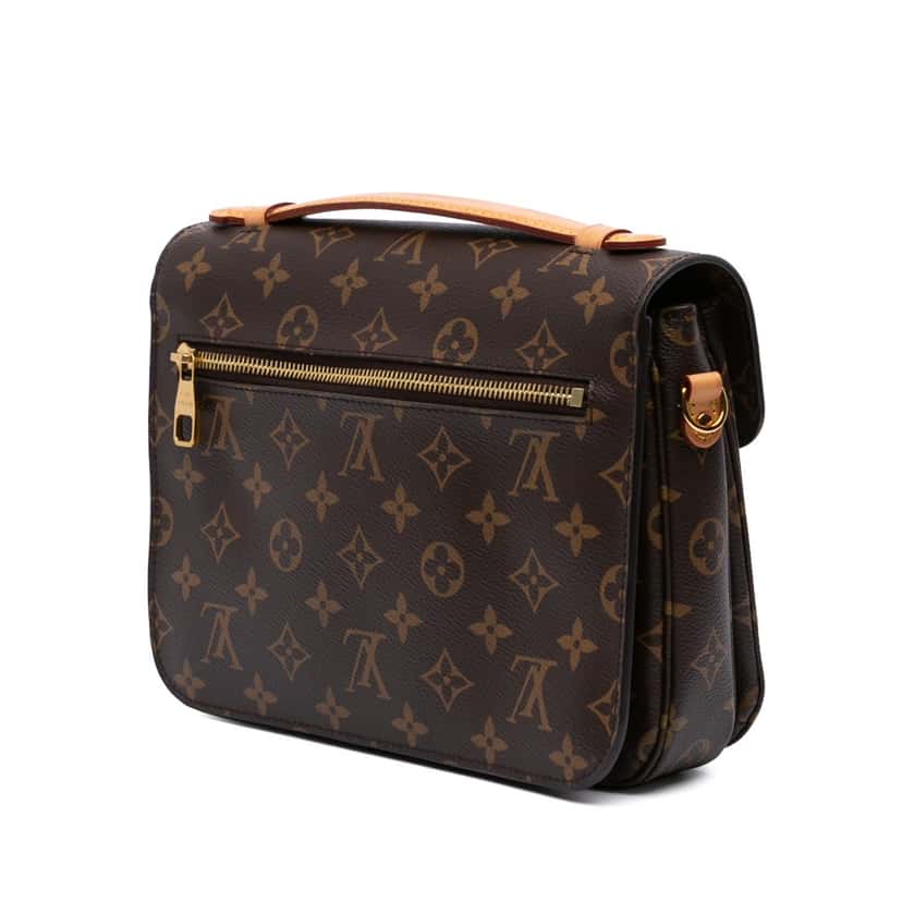 Louis Vuitton Monogram Pochette Metis Brown Canvas Good condition - Back View