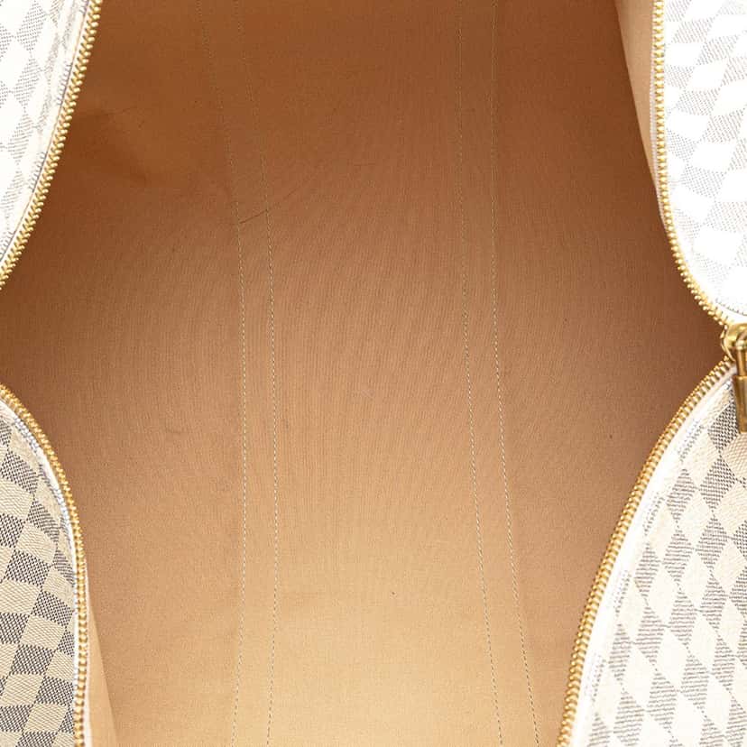 Louis Vuitton Damier Azur Keepall Bandouliere 55 White Canvas Good condition - Model View