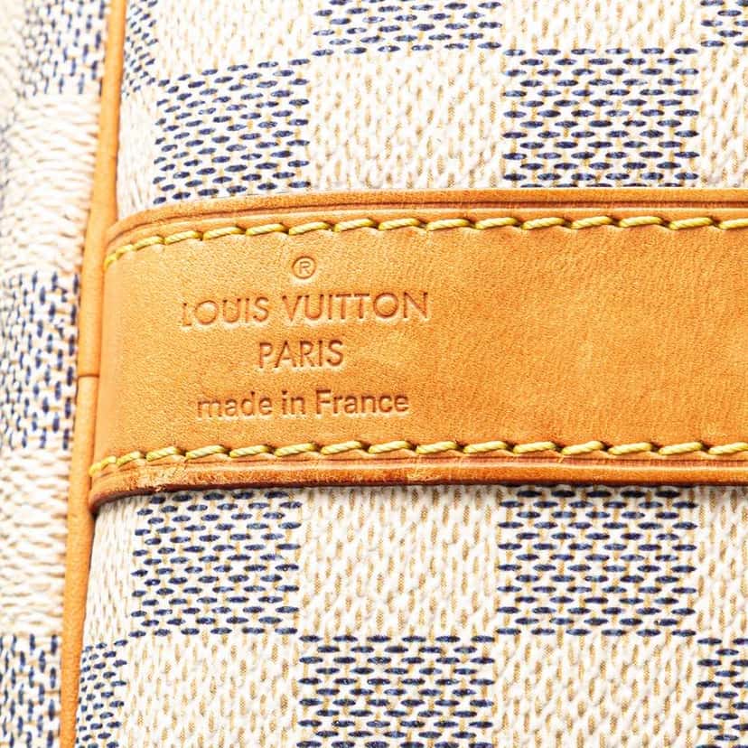 Louis Vuitton Damier Azur Keepall Bandouliere 55 White Canvas Good condition - Box View