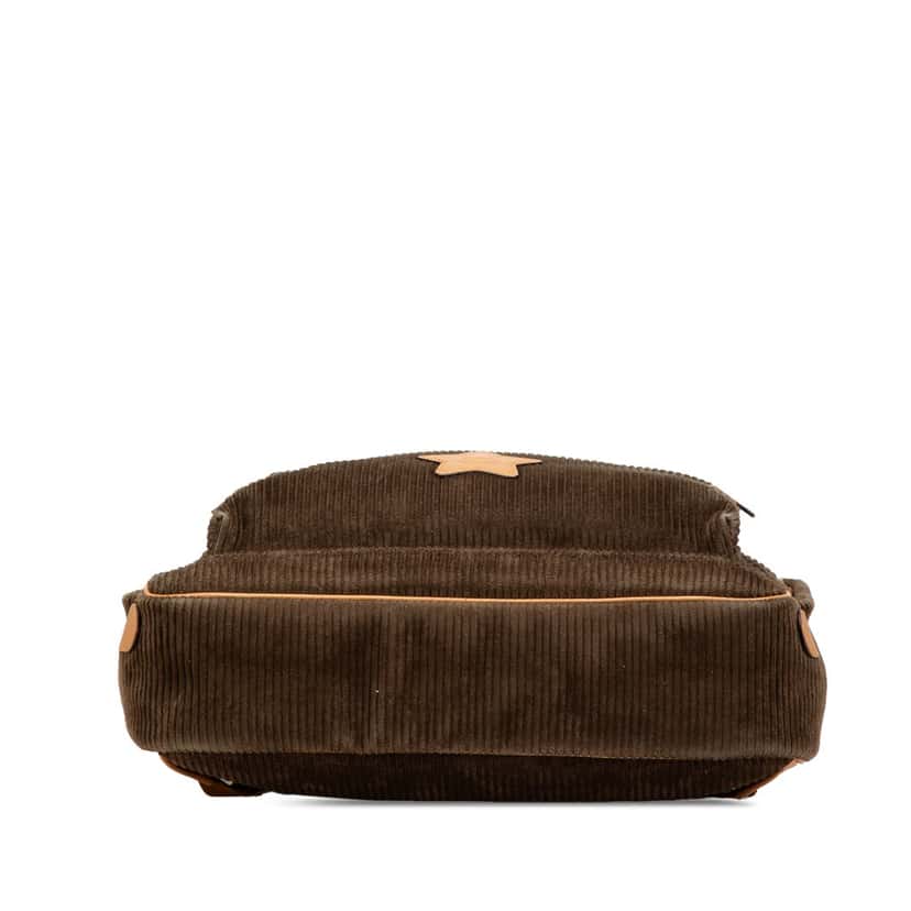 Gucci Childrens Interlocking G Corduroy Backpack Brown Velvet Good condition - Inside View