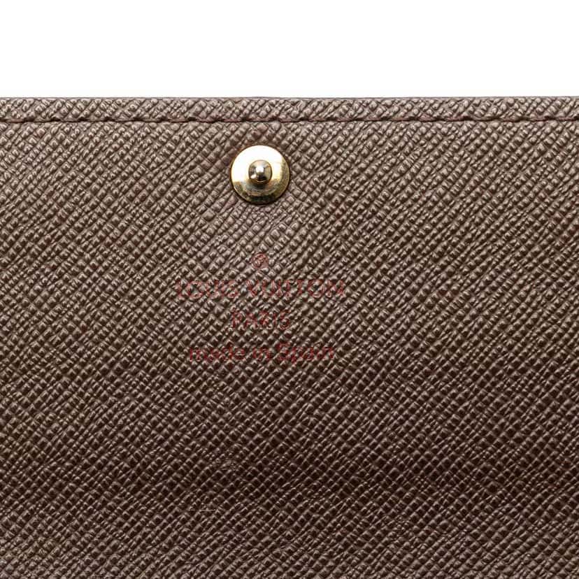 Louis Vuitton Damier Ebene Sarah Wallet Brown Canvas Good condition - Box View