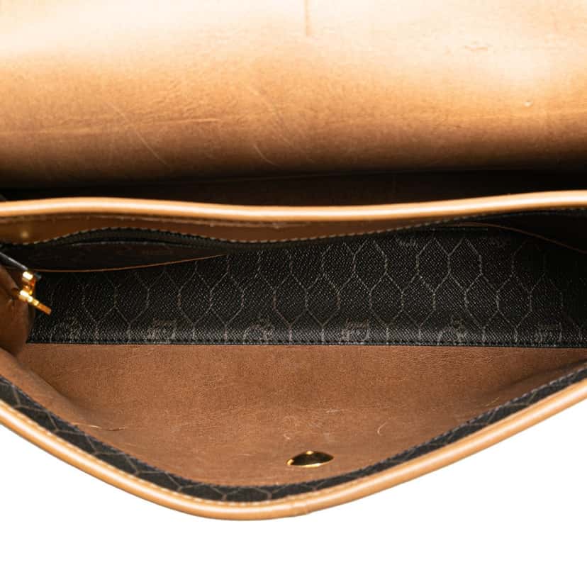 Dior Honeycomb Coated Canvas Crossbody Black Canvas Good condition - Model View