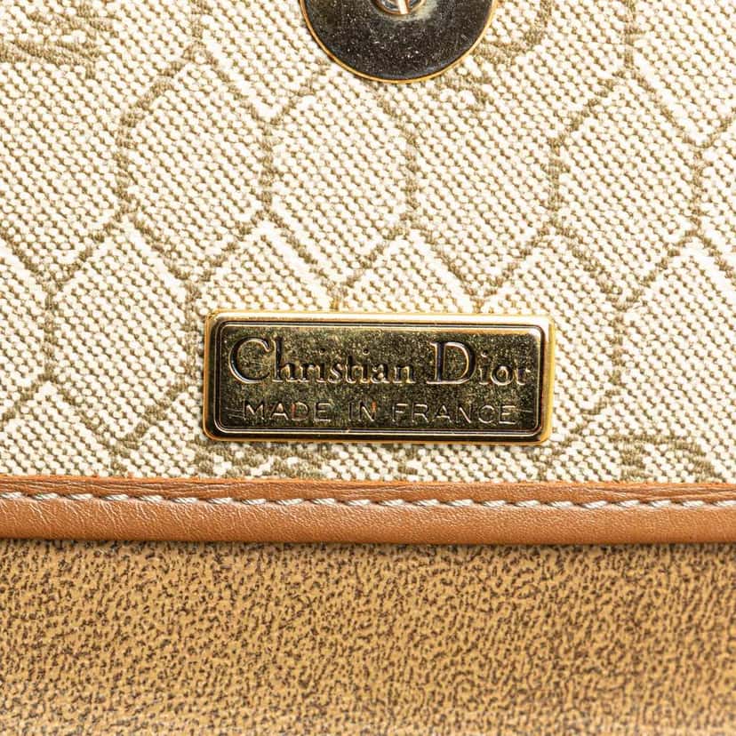 Dior Honeycomb Coated Canvas Crossbody Black Canvas Good condition - Box View