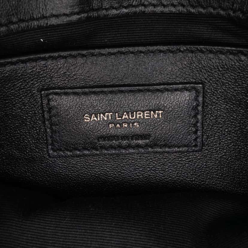 Saint Laurent Small Calfskin Monogram LouLou Shoulder Bag Black Leather Good condition - Box View