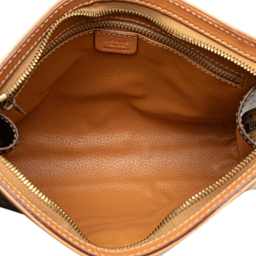 Celine Macadam Coated Canvas Clutch Brown Canvas Good condition - Model View