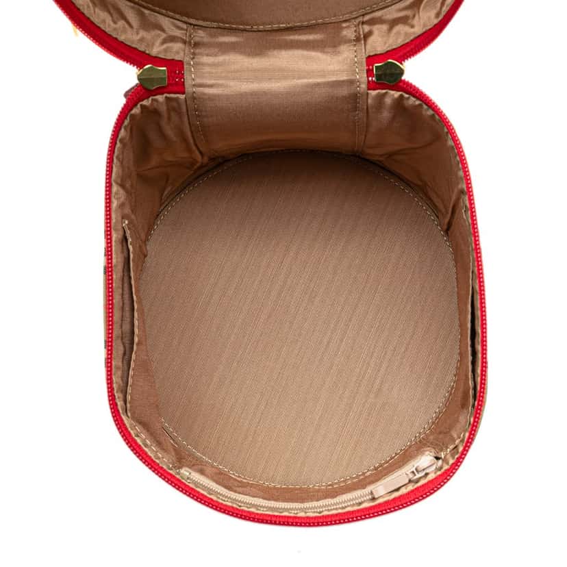 Burberry Haymarket Check Canvas Vanity Bag Brown Canvas Good condition - Model View