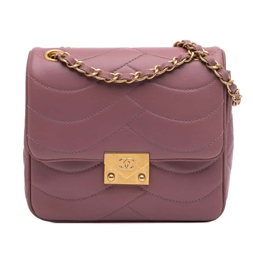 Chanel Paris Seoul Mini Lambskin Pagoda Single Flap Pink Leather Good condition - Front View