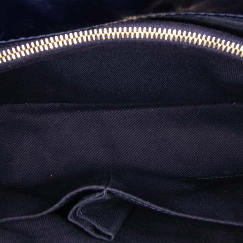 Chanel Medium Chevron Aged Calfskin Coco Top Handle Bag Black Leather Good condition - Model View