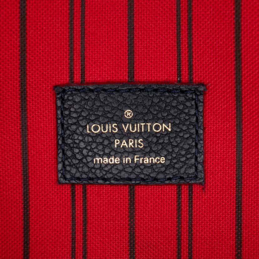 Louis Vuitton Monogram Empreinte Pochette Metis Blue Leather Good condition - Box View