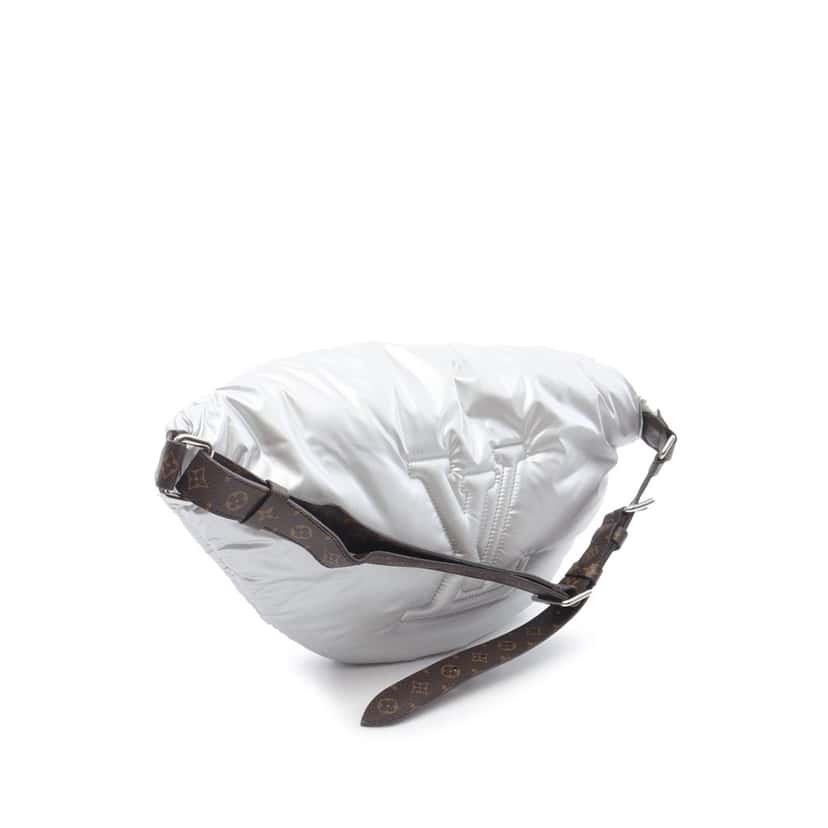 Louis Vuitton Monogram Econyl Pillow Bumbag Silver Good condition - Back View