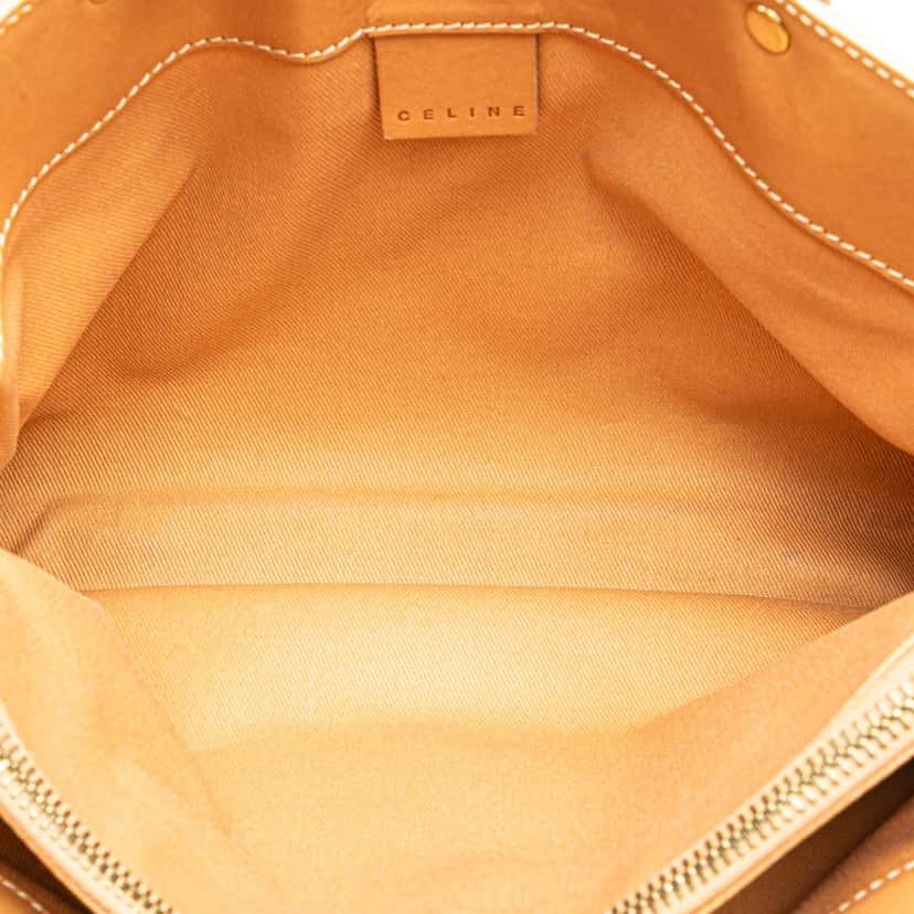 Celine C Macadam Denim Handbag Blue Denim Good condition - Model View