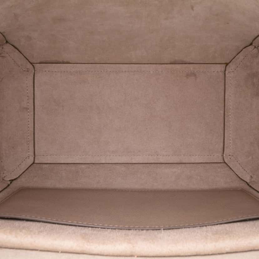 Celine Micro Grained Calfskin Belt Bag Brown Leather Good condition - Model View