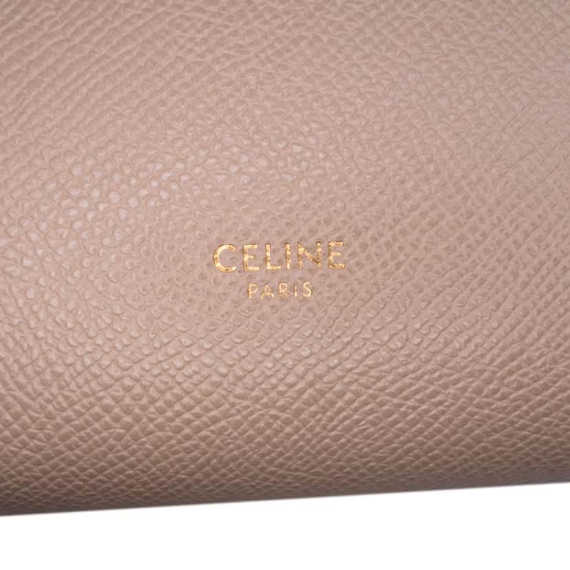 Celine Micro Grained Calfskin Belt Bag Brown Leather Good condition - Box View