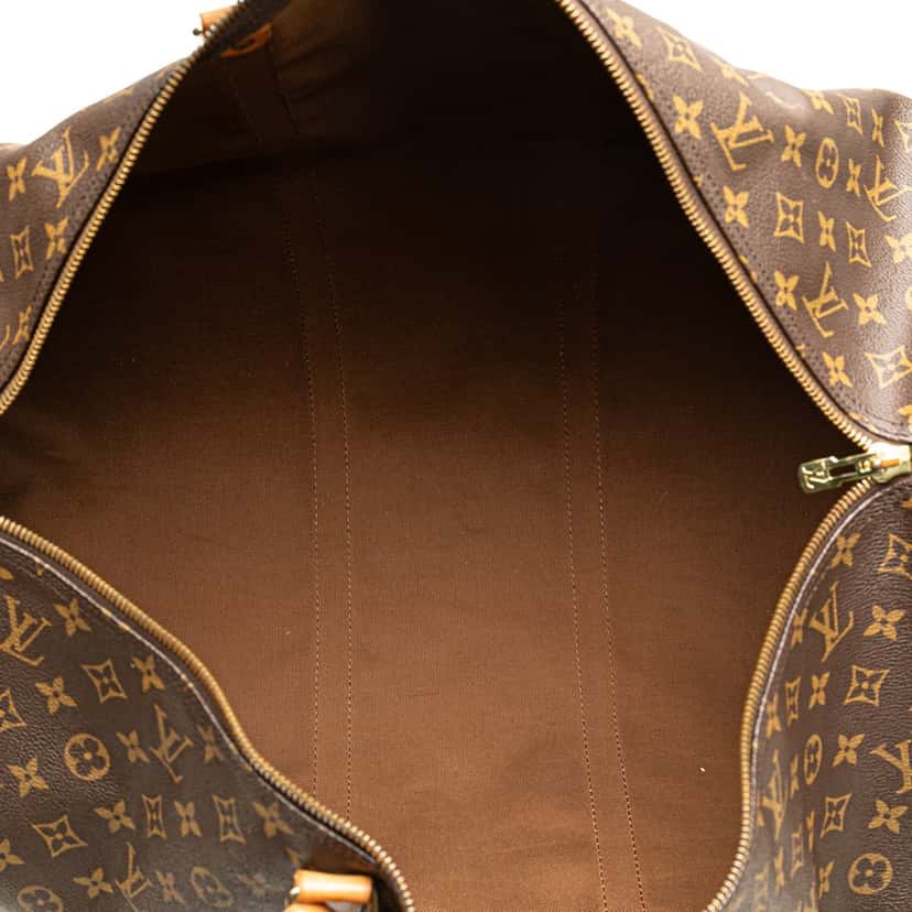 Louis Vuitton Monogram Keepall Bandouliere 60 Brown Canvas Good condition - Model View