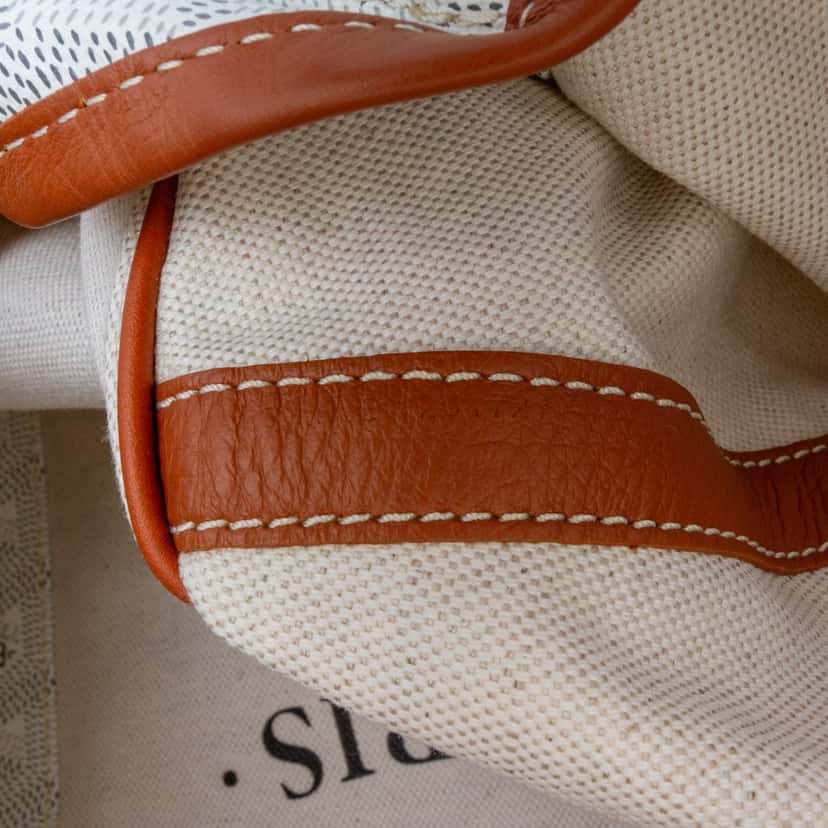 Goyard Goyardine Reversible Belharra Tote White Canvas Good condition - Box View