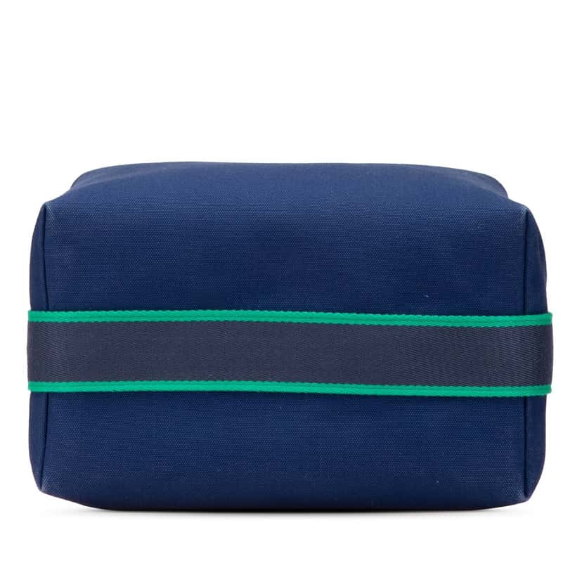 Hermès Large Toile Bride A Brac Blue Canvas Good condition - Inside View