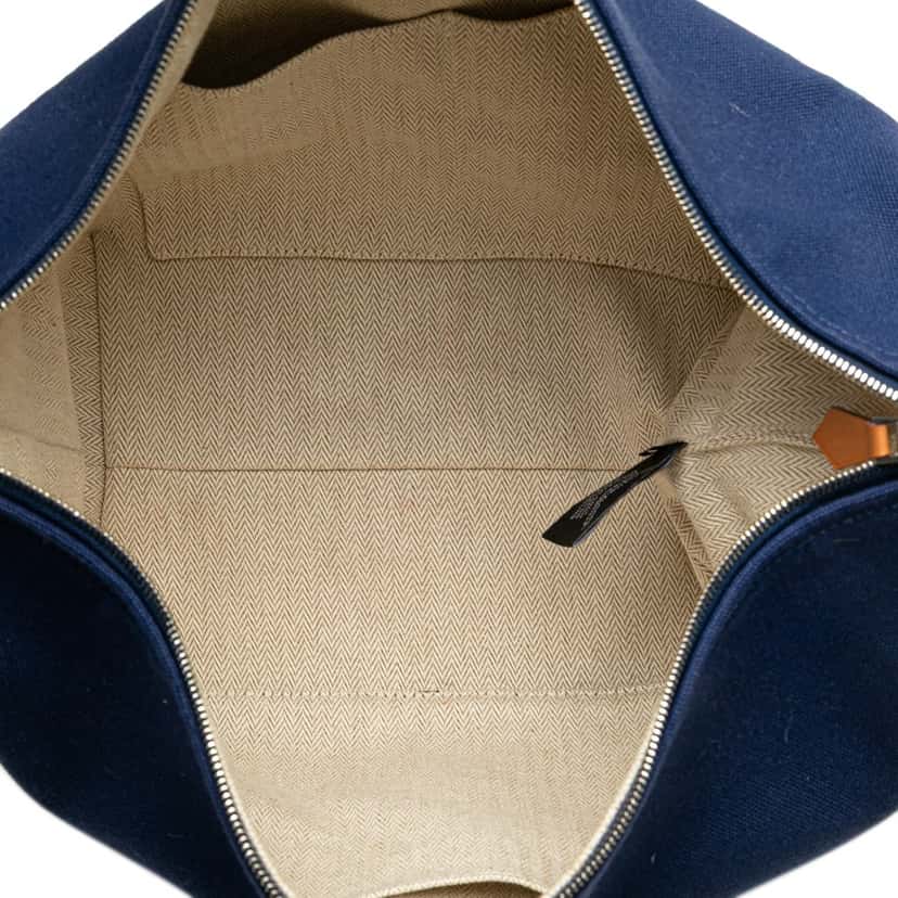 Hermès Large Toile Bride A Brac Blue Canvas Good condition - Model View