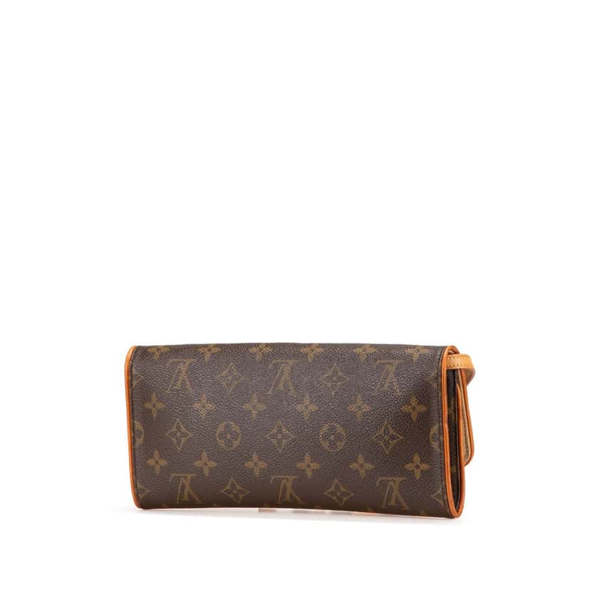 Louis Vuitton Monogram Pochette Twin GM Brown Canvas Good condition - Back View