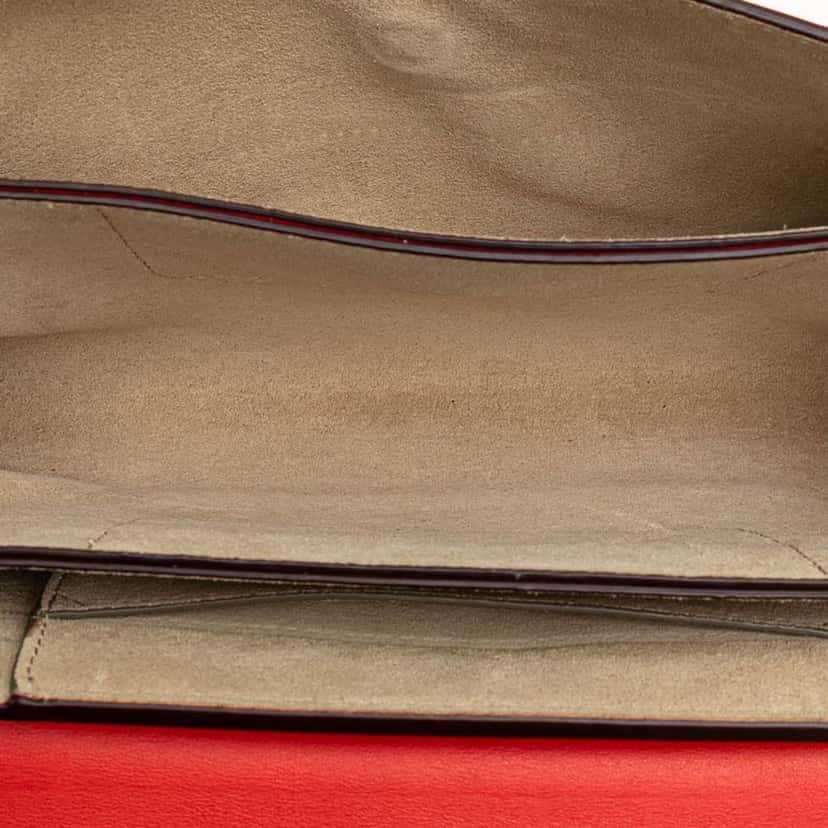 Chloé Small Leather Faye Crossbody Red Leather Good condition - Model View