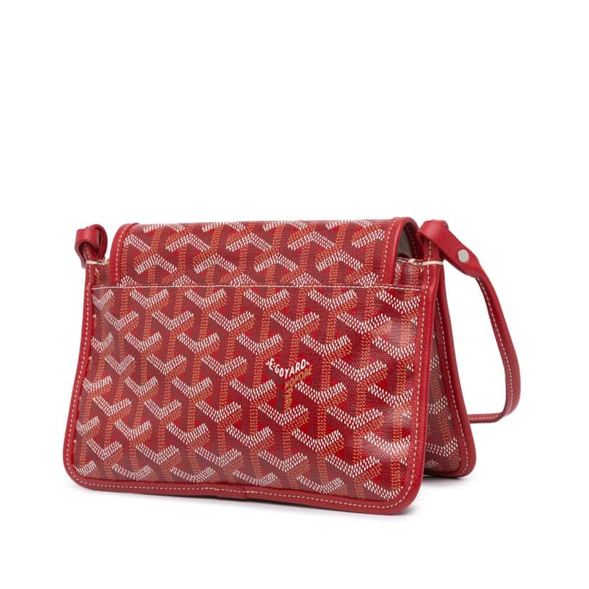 Goyard Goyardine Plumet Pocket Wallet Red Canvas Good condition - Back View