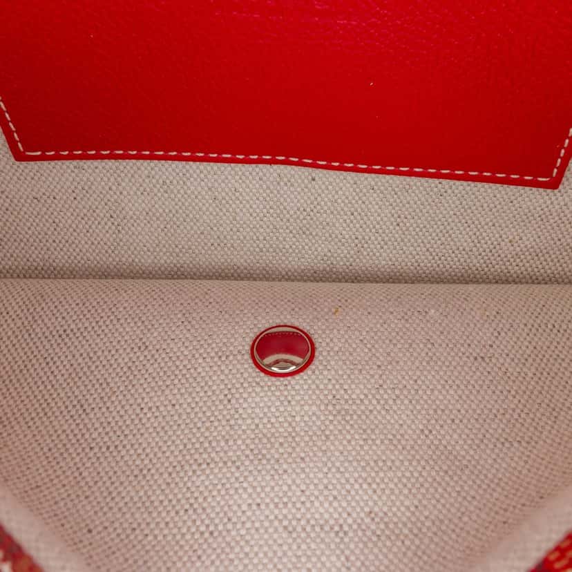 Goyard Goyardine Plumet Pocket Wallet Red Canvas Good condition - Box View