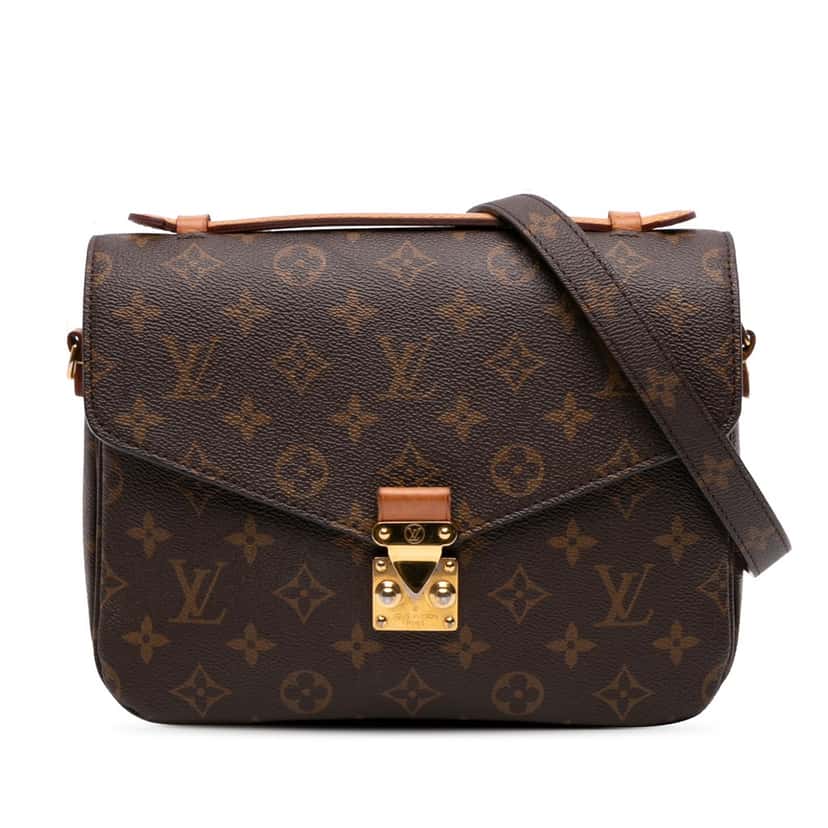 Louis Vuitton Monogram Pochette Metis Brown Canvas Good condition - Front View