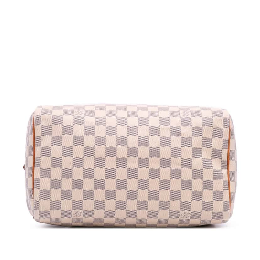 Louis Vuitton Damier Azur Speedy 30 White Canvas Good condition - Inside View